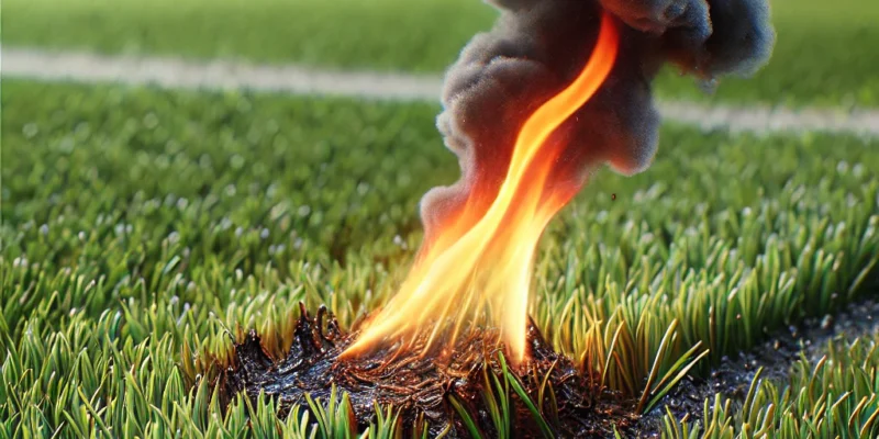 artificial grass fire resistance