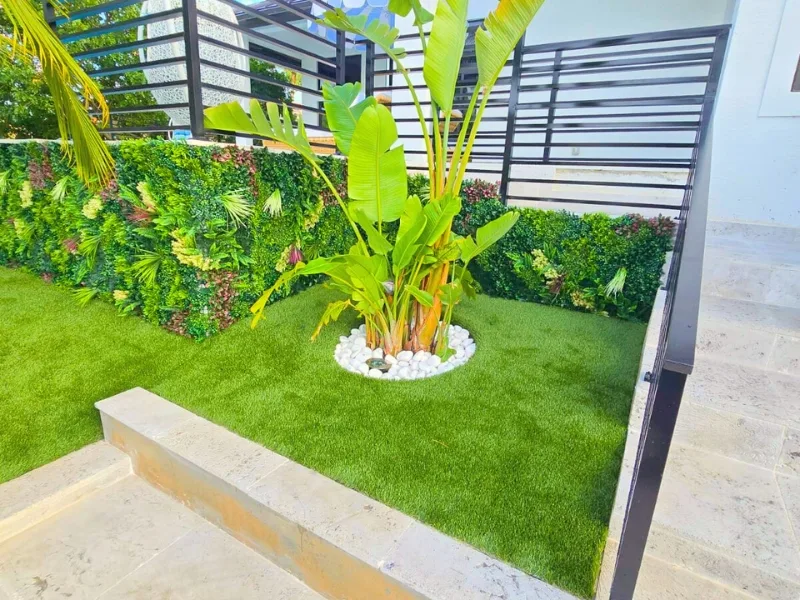 Synthetic Grass and Pavers