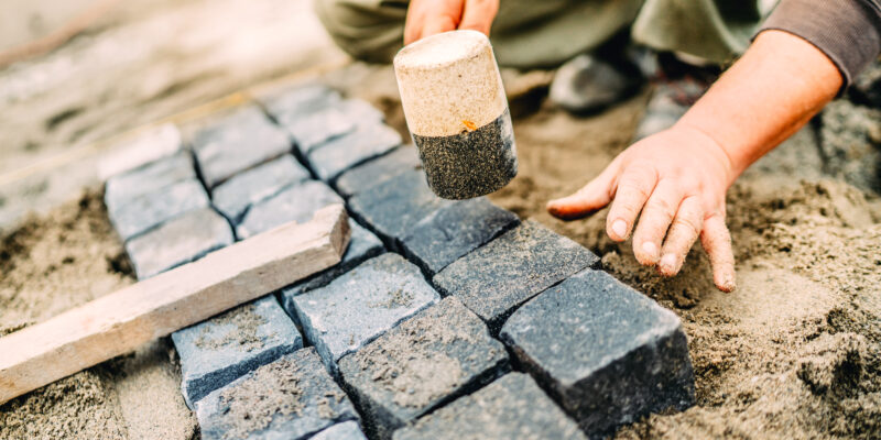 pavement stones