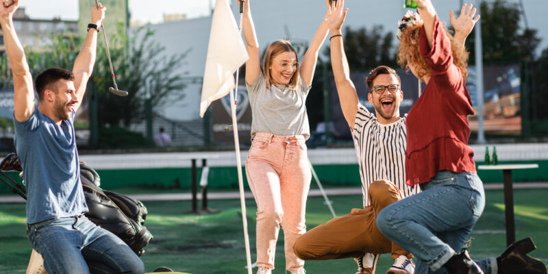 outdoor putting green