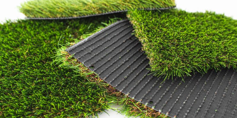 Detail of the material to cover with synthetic artificial grass.